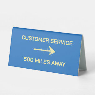 Funny Office Complaint Dept Desk Table Tent