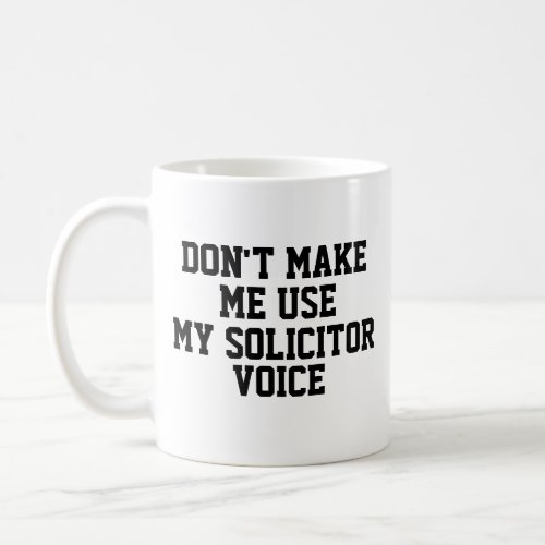 Funny Office Custom Personalize Job Sollicitor Coffee Mug