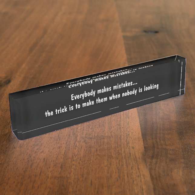 Funny Office Executive Desk Name Plate (Side)