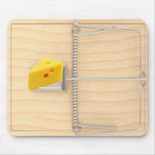 Funny Office Gift Mouse Trap Novelty Mouse Pad