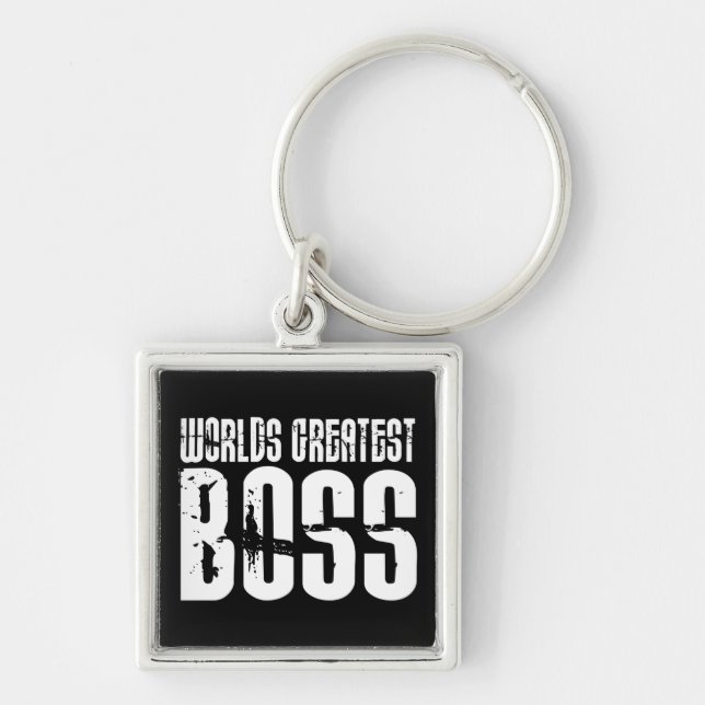 Funny Office Humor Bosses : World's Greatest Boss Keychain (Front)