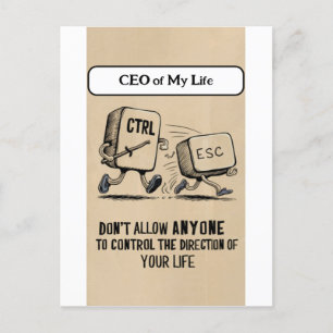 Funny Office Humor: CEO of My Life Postcard
