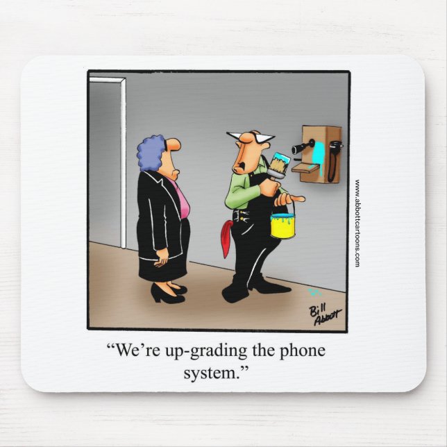 Funny Office Humor Mouse Pad Gift (Front)