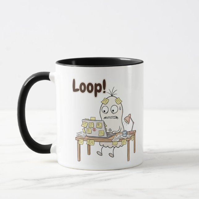 Funny Office Humor Mug - Loop  (Left)