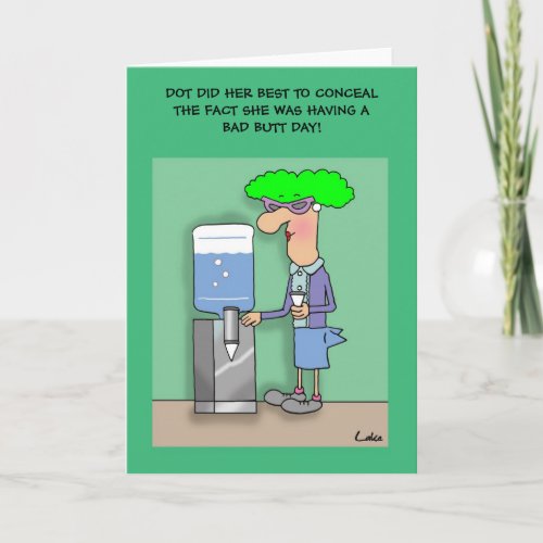 Funny office humor personalized Greeting Card