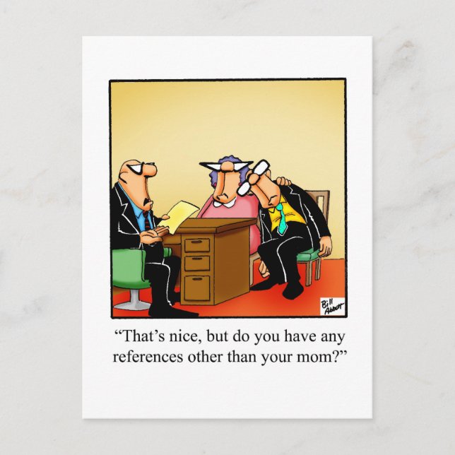 Funny Office Humor Postcard (Front)