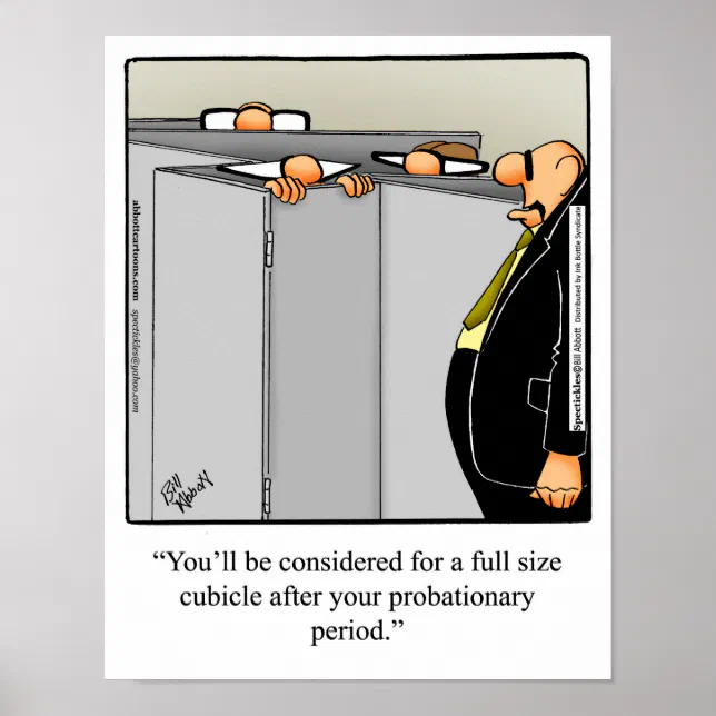 Funny Office Humor Poster Cubicles Zazzle 1856