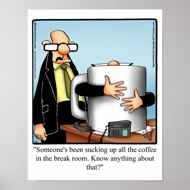Funny Office Humor Poster Gift (Front)