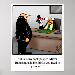 Funny Office Humor Poster "Weird Boss"