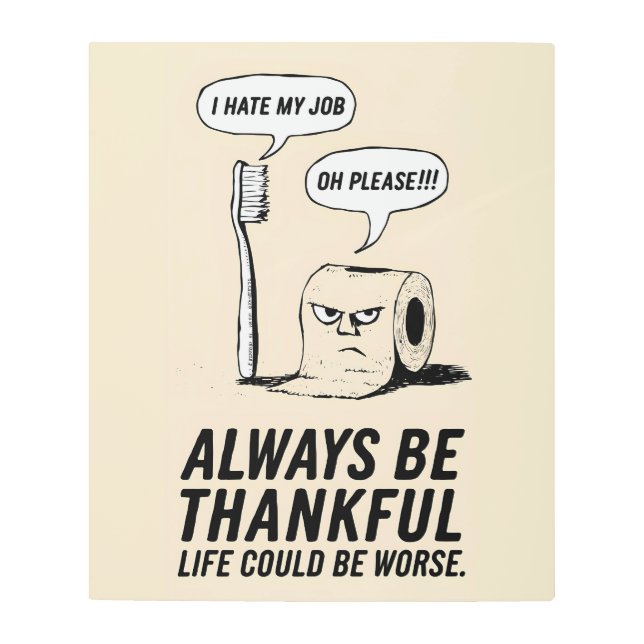 Funny Office Humor: Toothbrush & Toilet Paper Art  (Front)