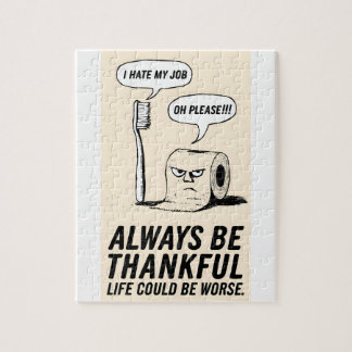 Funny Office Humor: Toothbrush & Toilet Paper Art Jigsaw Puzzle