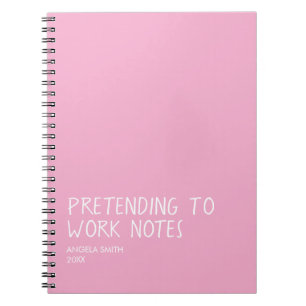 Funny Office Notebook, Pretending to Work Notes Notebook