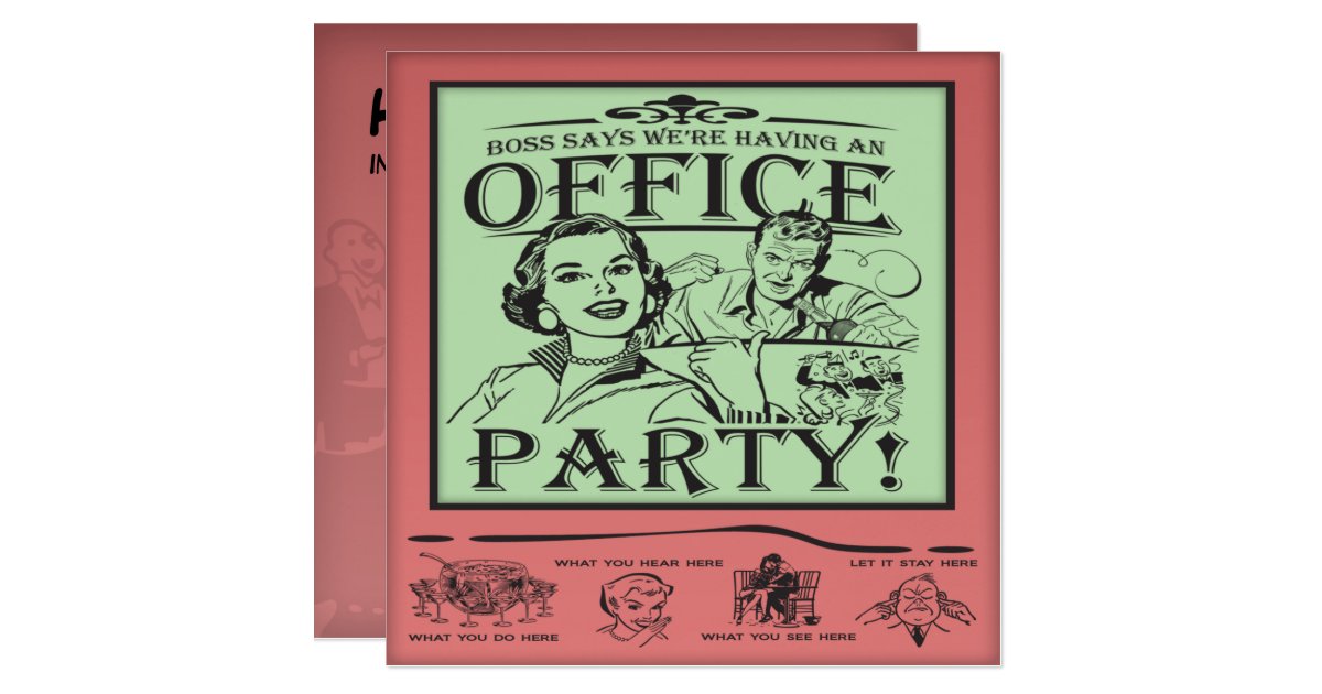 Funny Office Party Card | Zazzle