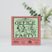 Funny Office Party Invitation (Standing Front)