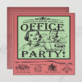 Funny Office Party Invitation (Front/Back)