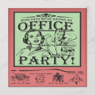 Funny Office Party Invitation