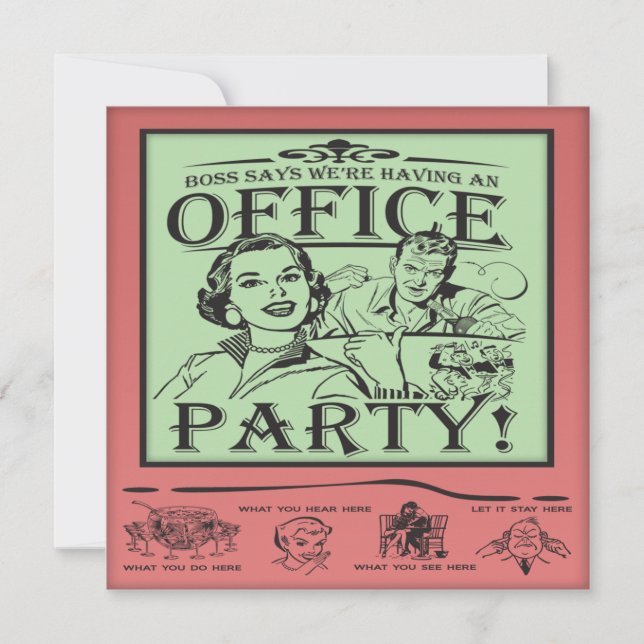 Funny Office Party Invitation (Front)