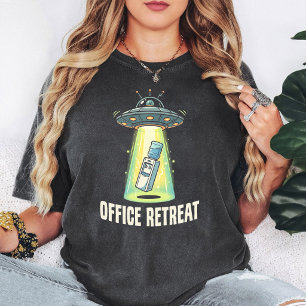 Funny Office Retreat Ufo Water Cooler T-Shirt