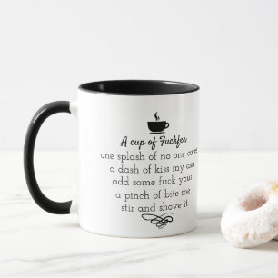 funny office rude coffee, no one cares a dash gift mug