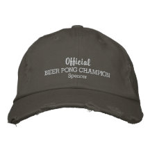 Beer Pong Champ 3 Mens Quality Cap Women Hat Chapeau