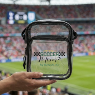 Funny Official Soccer Mom Judging The Referee Art Clear Crossbody Bag