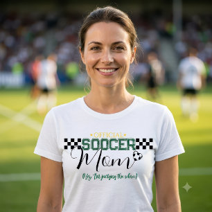 Funny Official Soccer Mom Judging The Referee Art Tri-Blend Shirt