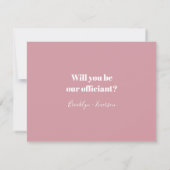 Funny Officiant Proposal Marry Us Invitation (Back)