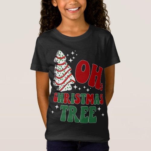 Funny Oh Christmas Tree Cakes Debbie Christmas Ret T_Shirt