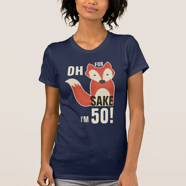 Womens For Fox Sake T-Shirt funny joke rude gift ladies top gift V-Neck top 