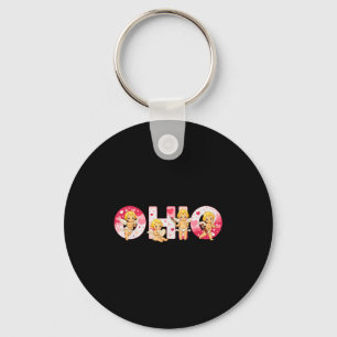 Funny Ohio Cud Midwestern Party O-h-i-o In Valenti Keychain