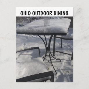 FUNNY OHIO OUTDOOR DINING POSTCARDS