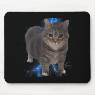 Funny Oiia Oiia Spinning Cat Meme Cat Brainrot Mouse Pad