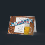 Funny Oktoberfest Beer Lovers  birthday  Card<br><div class="desc">Do you know someone who loves beer? Of course, you do, we all do. This is the perfect birthday card for them. Featuring a schedule on the front and lovely Helga inside. Change the text to suit. If you need help to customize this, you can contact me for assistance. Thanks...</div>