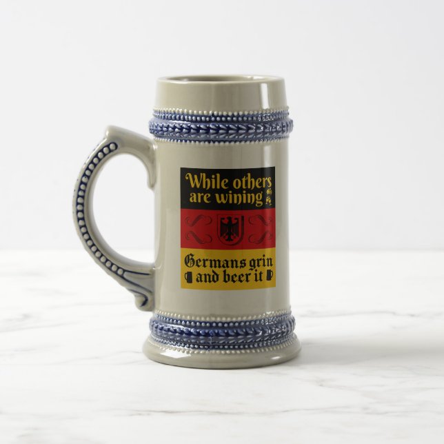Funny Oktoberfest Beer Stein (Left)
