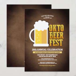 Funny Oktoberfest Party Invitation