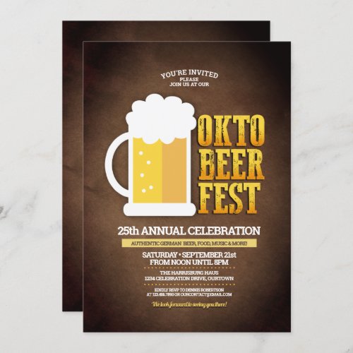 Funny Oktoberfest Party Invitation