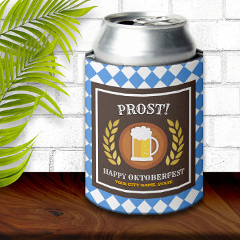 Funny Oktoberfest Personalized Can Cooler by reflections06 at Zazzle