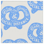 funny oktoberfest pretzel social distancing covid fabric