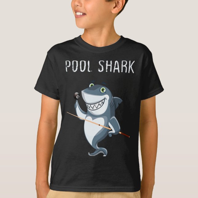 Funny Ol Shark Ol Players Billiard  T-Shirt (Front)