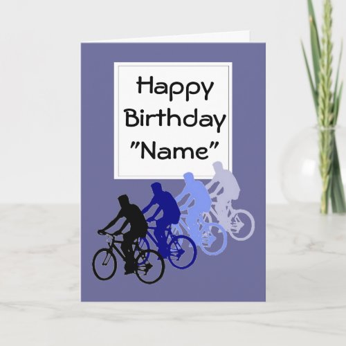 Funny Old Age Birthday Bike Cycle Sport Card