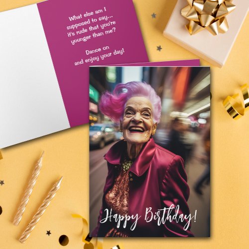 Funny Old Age Birthday Card
