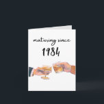 funny old birthday whiskey mature humor card<br><div class="desc">Celebrate the vintage in your life with this humorous year of birth design. Some people age like whiskey!</div>