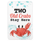 Funny Old Crab Cabin Door Marker Cruise Ship Magnet