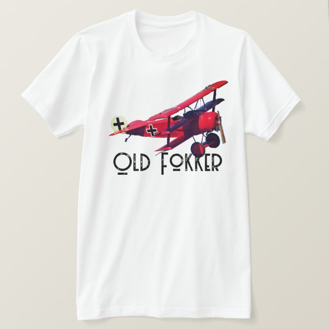 Funny "Old Fokker" T-Shirt (Design Front)