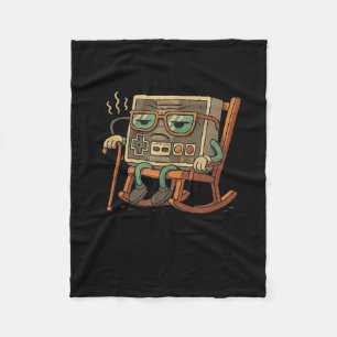 Funny Old Gamer Gaming Retro 80s 90s Video Game Ol Fleece Blanket