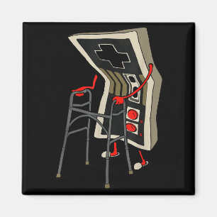 Funny Old Gamer Gaming Retro 80s 90s Video Game Ol Magnet