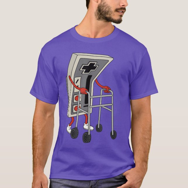 Funny Old Gamer Gaming Retro 80s 90s Video Game Ol T-Shirt (Front)