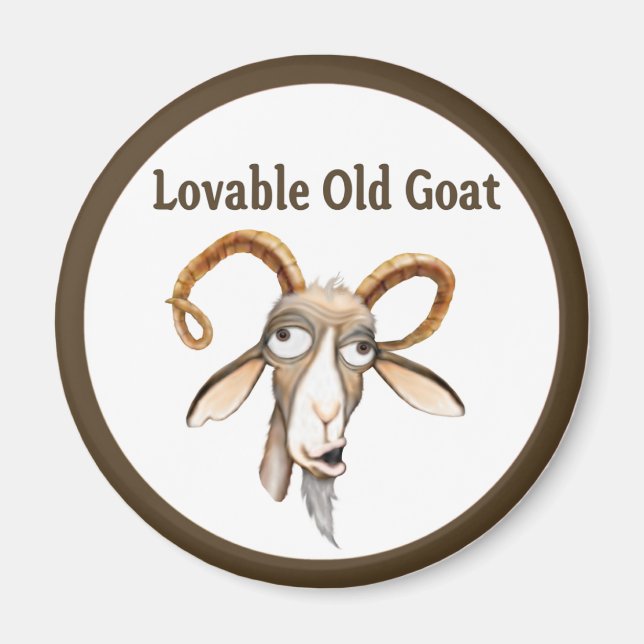 Funny Old Goat Magnet (Front)