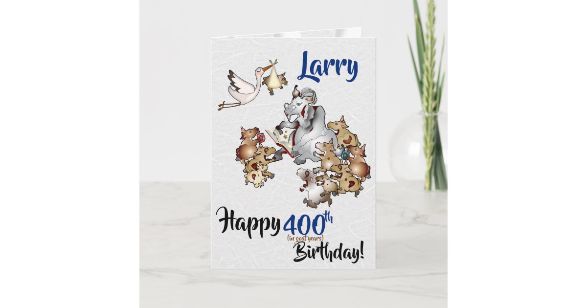 Funny Old Grandpa Goat Birthday Card | Zazzle.com