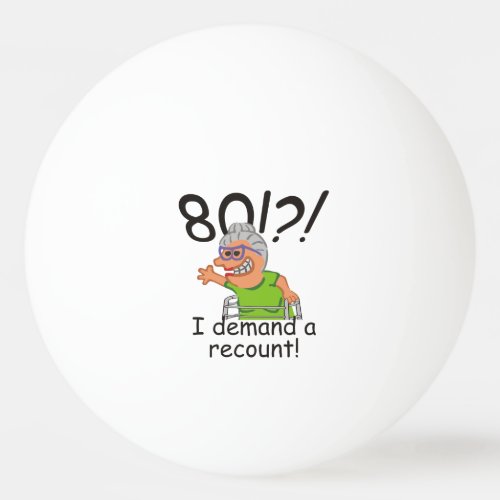 Funny Old Lady Demand Recount 80th Birthday Ping Pong Ball